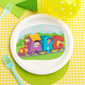 ABC Alphabet Zug mit Kindern Spaß Bildung Pappteller