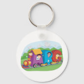 ABC Alphabet Zug mit Kindern Spaß Bildung Schlüsselanhänger (Vorderseite)