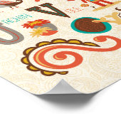 ABC Animal Alphabet Boy Kinderzimmer Print Poster (Ecke)