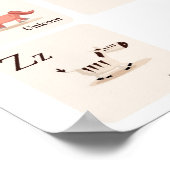 ABC Animal Kinderzimmer Print Poster (Ecke)