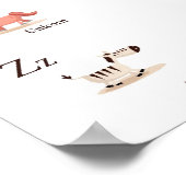 ABC Animal Kinderzimmer Print Poster (Ecke)