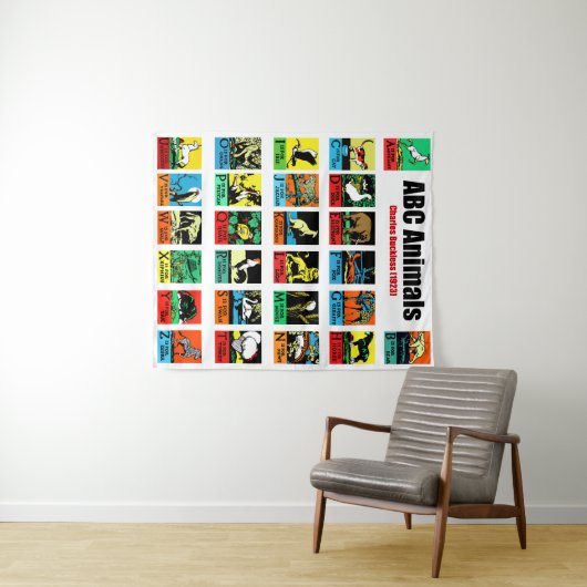 ABC Animals, Charles Buckles (1923) Wandteppich (Beispiel (Horizontal))