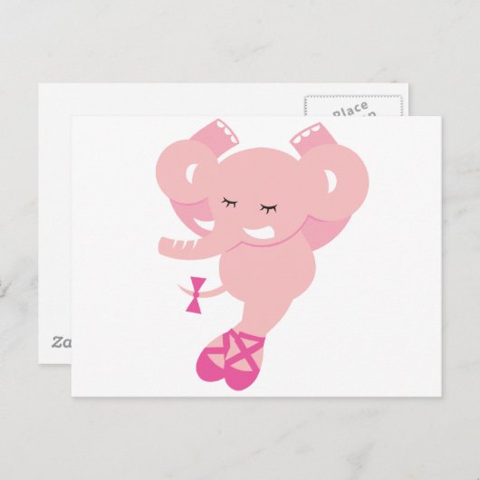 ABC Animals - Ellie Postkarte (Vorne/Hinten)