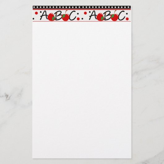 ABC Apple Briefpapier (Vorderseite)