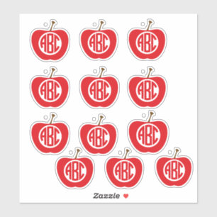 ABC Apple Stickers Aufkleber