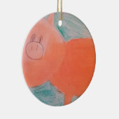 #ABC Art by Children, Pink Orange Pig Keramikornament (Rechts)