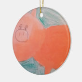 #ABC Art by Children, Pink Orange Pig Keramikornament (Links)