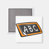 ABC auf Blackboard Magnet (Vorderseite/Rückseite)