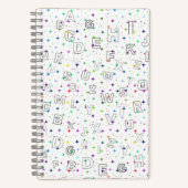 ABC auf Starry Background - Praxis (5.5"x8.5")  Notizblock (Vorderseite)