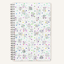 ABC auf Starry Background - Praxis (5.5"x8.5")