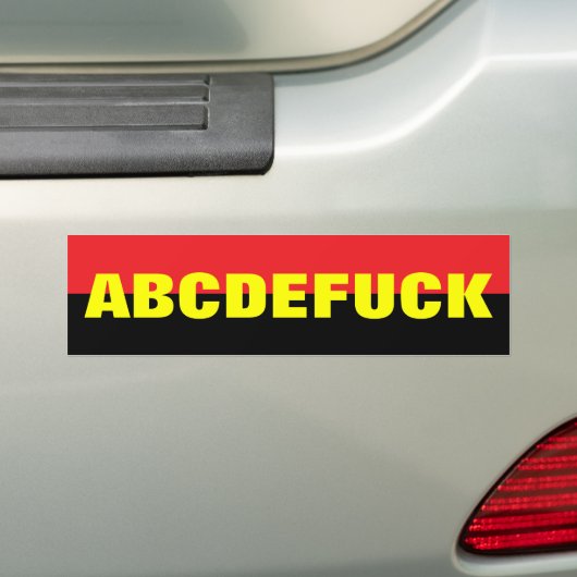 ABC AUTOAUFKLEBER (Auf Auto)