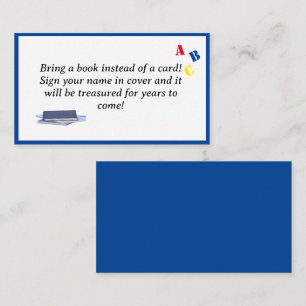 ABC Baby Dusche Begleitkarte