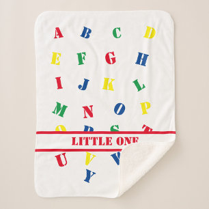 ABC Baby Girl Sherpa Blanket Sherpadecke