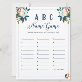 ABC Baby Name Showspiel Einladung