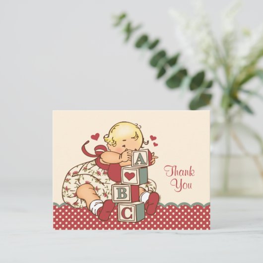 ABC Baby Postkarte (Stehend Vorderseite)