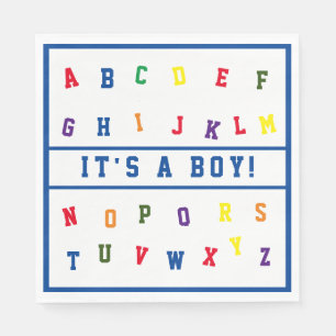 ABC Baby Showpaper Napkin Serviette
