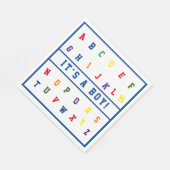 ABC Baby Showpaper Napkin Serviette (Ecke)