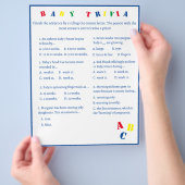ABC Baby Trivia Game Flyer (Hand)
