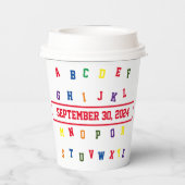 ABC Babydusche Papiertasse Pappbecher (Rückseite)
