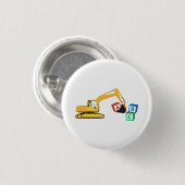 ABC Baggerbauwagen Button (Vorne & Hinten)