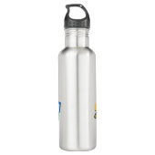 ABC Baggerbauwagen Edelstahlflasche (Rückseite)