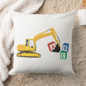 ABC Baggerbauwagen Kissen (Decke)