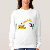 ABC Baggerbauwagen Sweatshirt (Vorderseite)