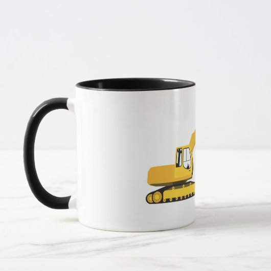 ABC Baggerbauwagen Tasse (Links)