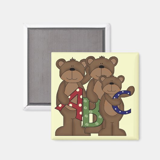 ABC Bears Tshirts und Geschenke Magnet (Vorderseite/Rückseite)