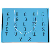 ABC _BEAUTIFUL_BLACK_BLUE GROßE GESCHENKTÜTE (Vorderseite)