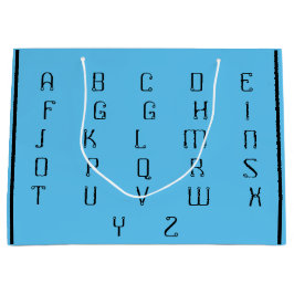 ABC _BEAUTIFUL_BLACK_BLUE GROßE GESCHENKTÜTE