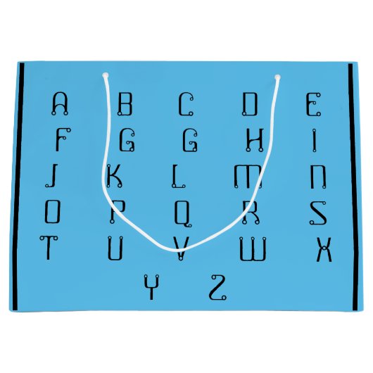 ABC _BEAUTIFUL_BLACK_BLUE GROßE GESCHENKTÜTE (Vorderseite)