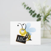 abc Bee Postkarte (Stehend Vorderseite)