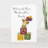 ABC, begrüßen das neue Mitglied unserer Familie Ankündigung (Vorderseite)