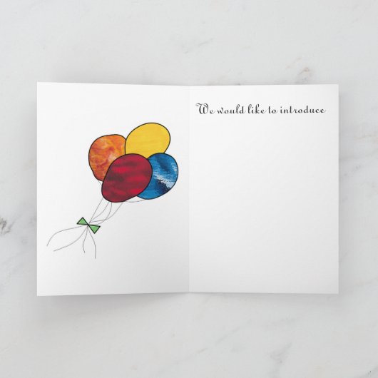 ABC, begrüßen das neue Mitglied unserer Familie Ankündigung (Innenseite)