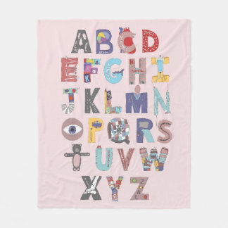 ABC Blanket Fleecedecke