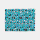 ABC blau Fleecedecke (Vorderseite (Horizontal))
