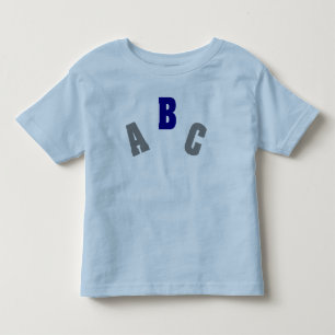ABC-Blau-Shirt Kleinkind T-shirt