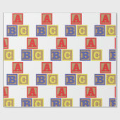 ABC-Blöcke Geschenkpapier (Flach)