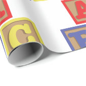 ABC-Blöcke Geschenkpapier (Rolleneckpunkt)
