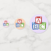 ABC-Blöcke Konfetti (Rückseiten)