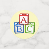 ABC-Blöcke Konfetti (Klein Vorderseite)