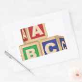 ABC-Blöcke Rechteckiger Aufkleber (Umschlag)