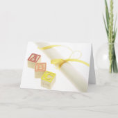 ABC-Blöcke und Diploma-Abschluss-Karte Karte (Vorderseite)