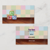 ABC blockiert Visitenkarten Visitenkarte (Vorne/Hinten)