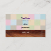 ABC blockiert Visitenkarten Visitenkarte (Rückseite)