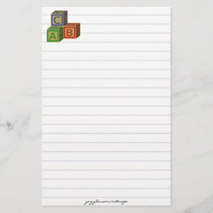 ABC Blockierung Briefpapier