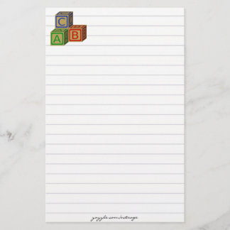 ABC Blockierung Briefpapier