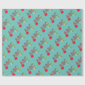 ABC Bookworm Geschenkpapier (Flach)