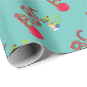 ABC Bookworm Geschenkpapier (Rolleneckpunkt)